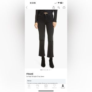 FRAME Le High Straight Crop Jeans